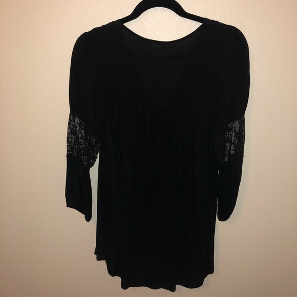 Painted Threads Tunic Top - Black - Picture 3 of 5